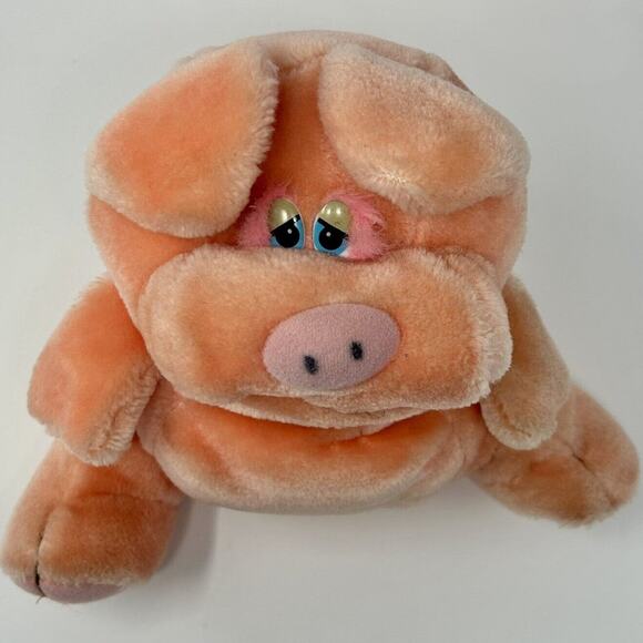 Beaufort Pig 1983 Mattel Emotions 8.5" Plush Pink Plushie Stuffed Animal Vtg - Picture 5 of 16